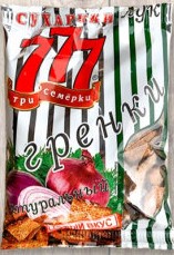 Гренки 777 со вкусом лука 50 гр