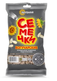 Семечки "Богучарские" очищ. жареные СОЛЬ 50 г.