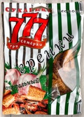Гренки 777 со вкусом чеснока 50 гр