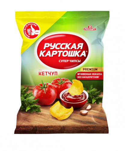 105г. Кетчуп чипсы карт. "Русская картошка"