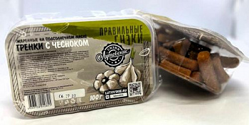 Сухарики "Чеснок" контейнер 100 гр.