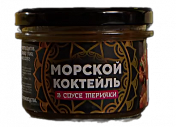 Коктейль в соусе терияки 180гр. ст/б. ТМ "Лунское Море" 