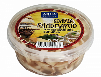 0,4  Кольца кальмара в маринадной заливке 