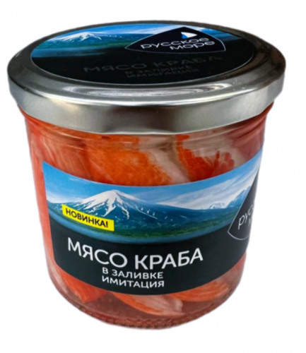 Мясо краба в заливке охлажд. "Русское море" ст/ б 250 гр.