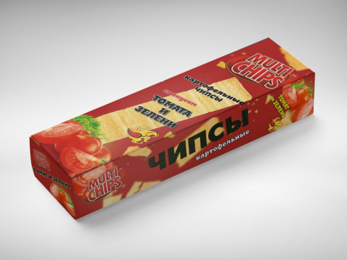 Картофельные чипсы "Multichips" томат 50 гр.