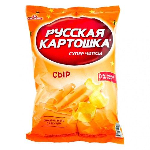 140г. Сыр чипсы карт. "Русская картошка"