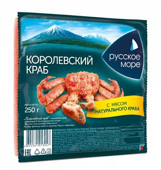 Палочки крабовые "Королевский краб" 250 гр.