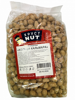 Арахис в хрустящей корочке "Кольца кальмара" ТМ "ХрусNUT"