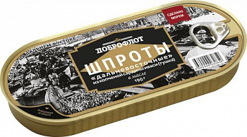 Шпроты дальнев. копчен. (Доброфлот), 190г.