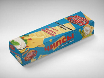 Картофельные чипсы "Multichips" сметана и сыр 50 гр.