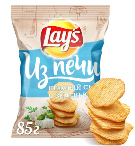 чипсы Lay’s из печи Нежный сыр и зелень 85 гр.