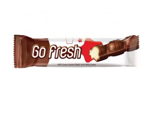 Вафли "GOFRESH MILKY" с мол. начин., покрытая  шок. 20гр.