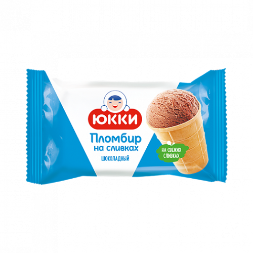 Пломбир "ЮККИ"  шоколадный ваф. стаканчике 70 гр, 