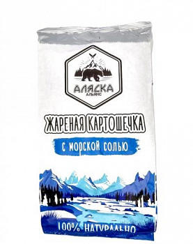Чипсы Картошечка жареная, морская соль, 100гр, (Аляска)