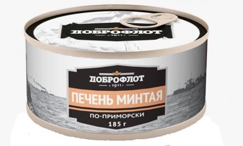 Печень минтая по - приморски №38, Доброфлот, 185 гр.
