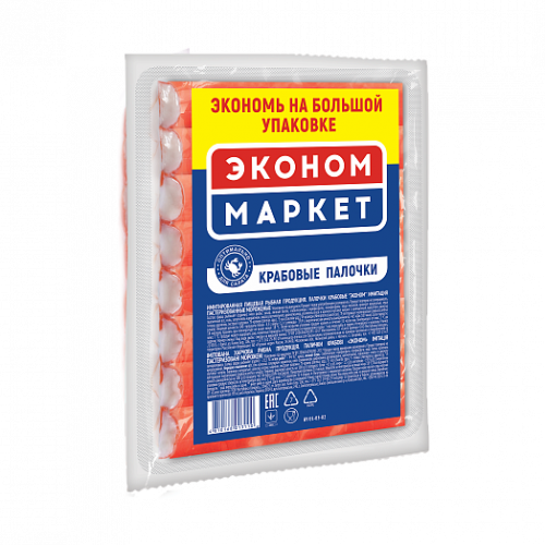 Палочки крабовые Эконом Маркет 500 гр.