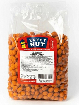 Арахис в хрустящей корочке "Бекон" ТМ "ХрусNUT"