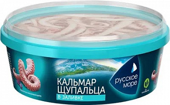 Щупальца кальмара командорского в заливке, 300 гр