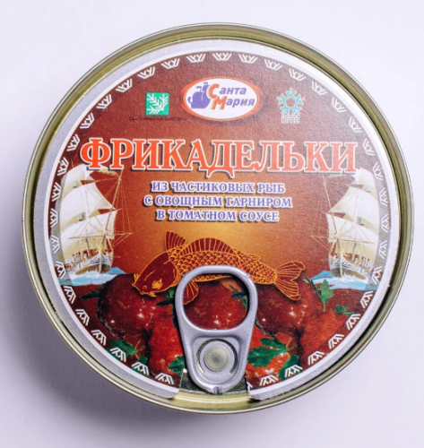 Фрикадельки из частиковых рыб с овощ./г  в т/с (тм Санта -Мария) ж/б 230г ключ