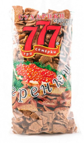Гренки 777 со вкусом красной икры