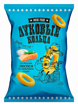 45г. Лук. кольца Лосось в слив. соусе, MiniFree