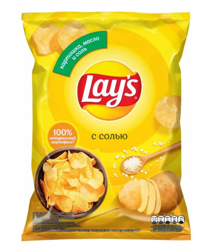 140гр. чипсы Lay’s натуральные с Солью