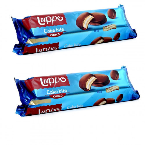Сендвич - кекс "LUPPO CHOKO" с маршмеллоу в мол. шок. 184гр.  
