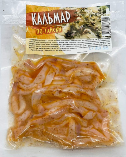 Кальмар в соусе по-тайски (70гр)