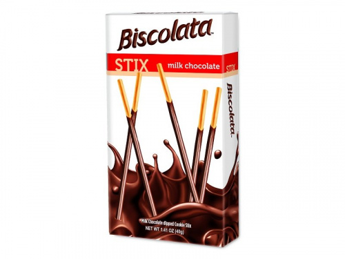 Палочки бисквит. "Biscolata" покрытые мол.шок. 40гр.