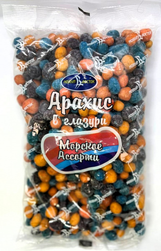 Арахис в глазури " Морское ассорти" ТМ "Сильвер" 1000  гр.
