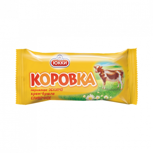65 гр., Мороженое "Коровка" крем-брюле глазурь, эскимо