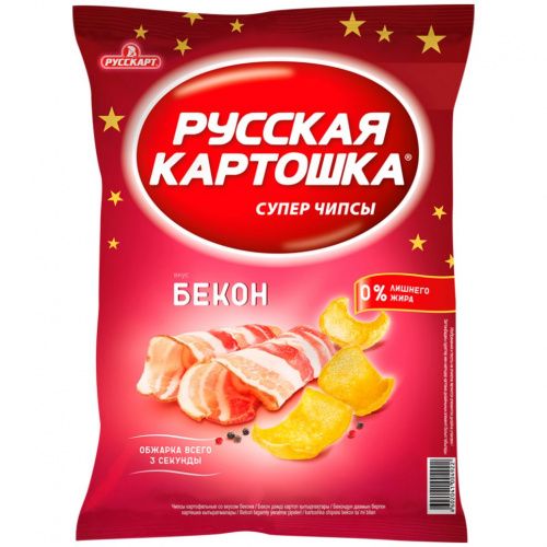 80г. Бекон чипсы карт. "Русская картошка"