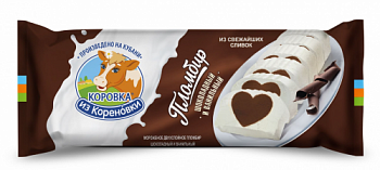 400гр. Мороженое двухсл. шоколадн. и ванильн. м.д.ж. 15,0%, КизК