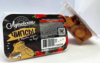 Тайский перец, чипсы хлебные, контейнер 100 гр.